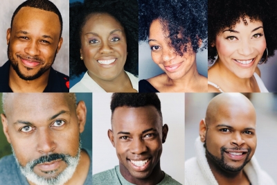 Clockwise from top left: Carleton Bluford, Dee-Dee Darby-Duffin, Latoya Cameron, Kandyce Marie, Brian Kinnard, Jamal A. Shuriah, and Lee Palmer